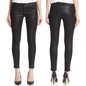 Joes Vixen Ankle Sassy Skinny Black Coated Denim Jeans Womens Size 31 Stretch